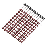 132pcs Sanding Bands Durable Aluminum Alloy Drum Sander Tool for Woodworking Metal Polishing