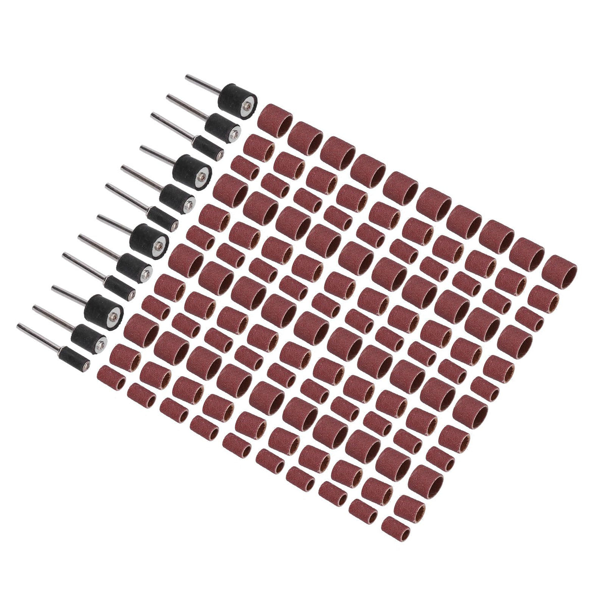 132pcs Sanding Bands Durable Aluminum Alloy Drum Sander Tool for Woodworking Metal Polishing