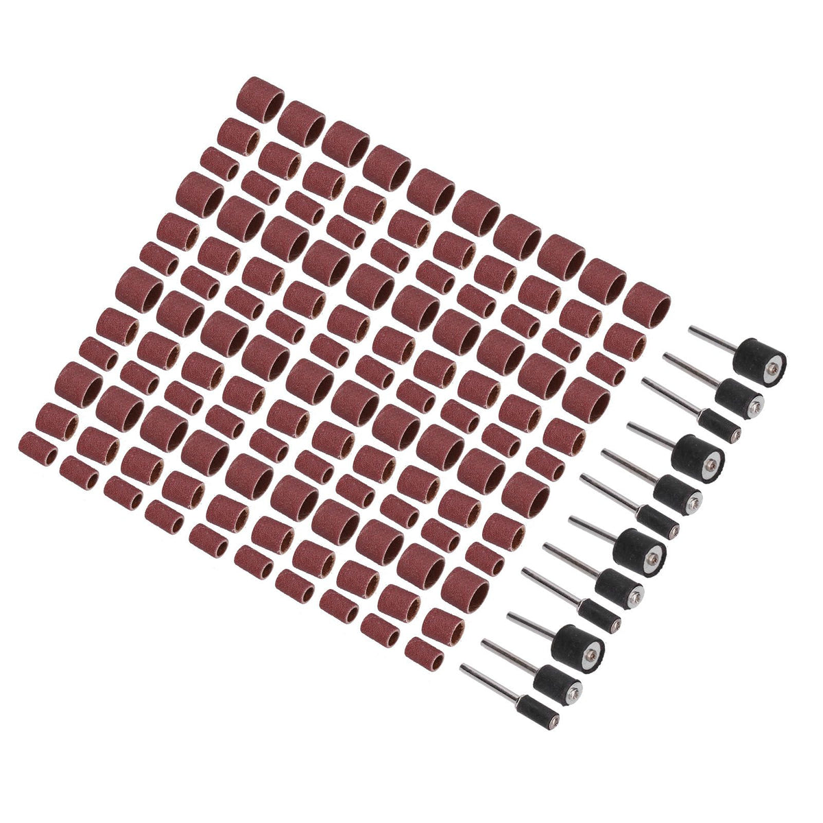 132pcs Sanding Bands Durable Aluminum Alloy Drum Sander Tool for Woodworking Metal Polishing