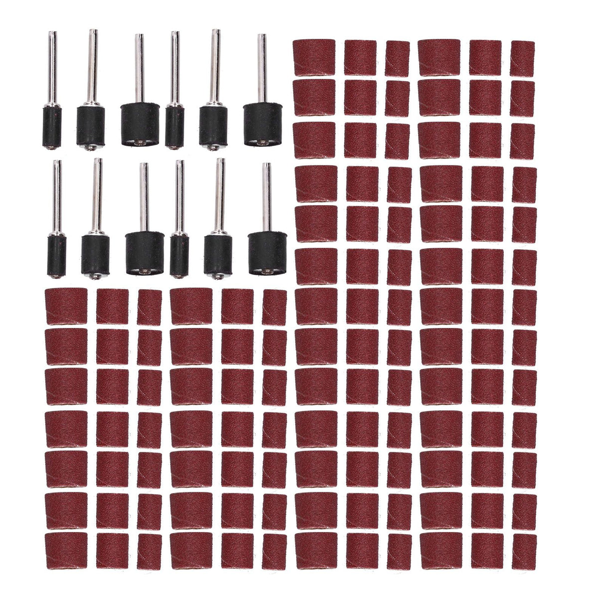 132pcs Sanding Bands Durable Aluminum Alloy Drum Sander Tool for Woodworking Metal Polishing