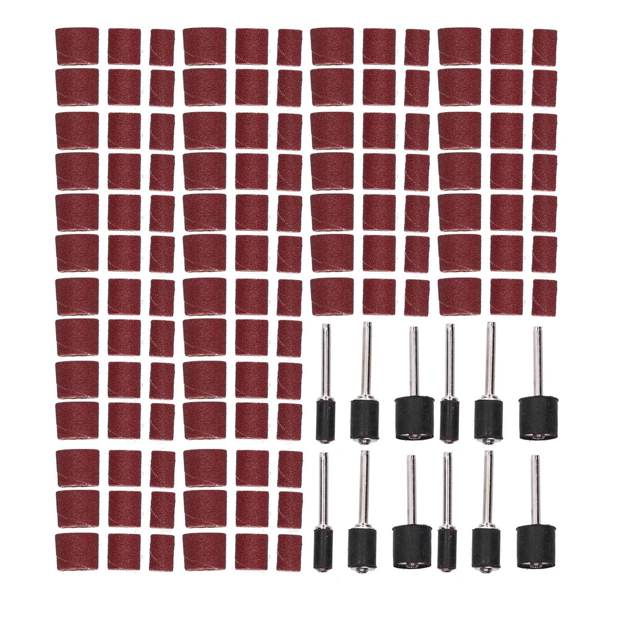 132pcs Sanding Bands Durable Aluminum Alloy Drum Sander Tool for Woodworking Metal Polishing
