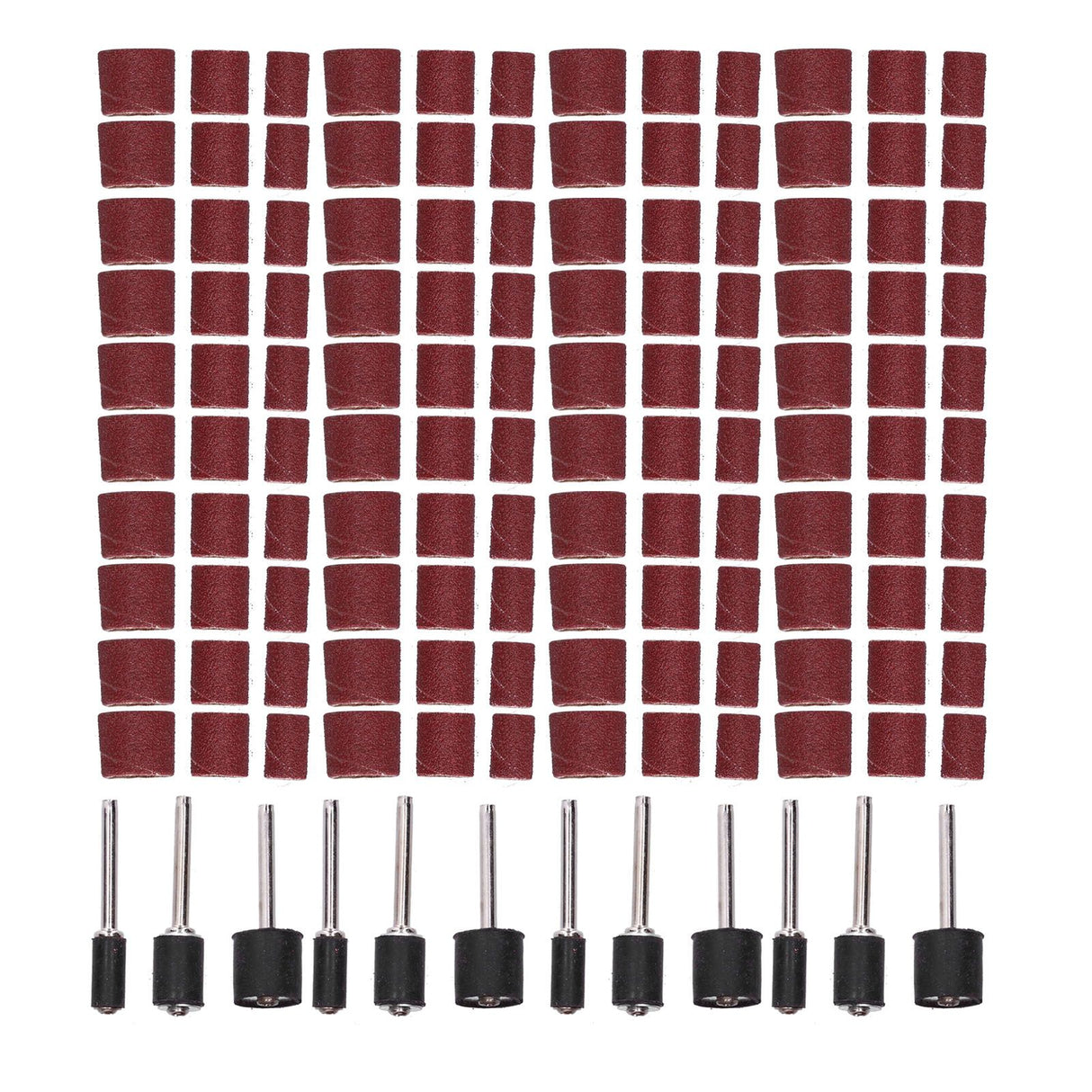 132pcs Sanding Bands Durable Aluminum Alloy Drum Sander Tool for Woodworking Metal Polishing