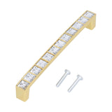 4Pcs/set Crystal Handle Modern Cabinet Door Diamonds Double Hole Pitch 128mm Drawer Knob