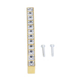 4Pcs/set Crystal Handle Modern Cabinet Door Diamonds Double Hole Pitch 128mm Drawer Knob - Extra Image