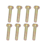 4 Set Furniture Handle Brown Rectangular Drawer Pull for Cabinet Side Doors Luggage - Extra Image