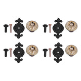 4 Sets Furniture Handle Zinc Alloy Cabinet Door Drawer Handle Exquisite Furniture AccessoriesWhite