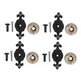 4 Sets Furniture Handle Zinc Alloy Cabinet Door Drawer Handle Exquisite Furniture AccessoriesWhite - Close-Up Angle