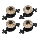 4 Sets Furniture Handle Zinc Alloy Cabinet Door Drawer Handle Exquisite Furniture AccessoriesWhite