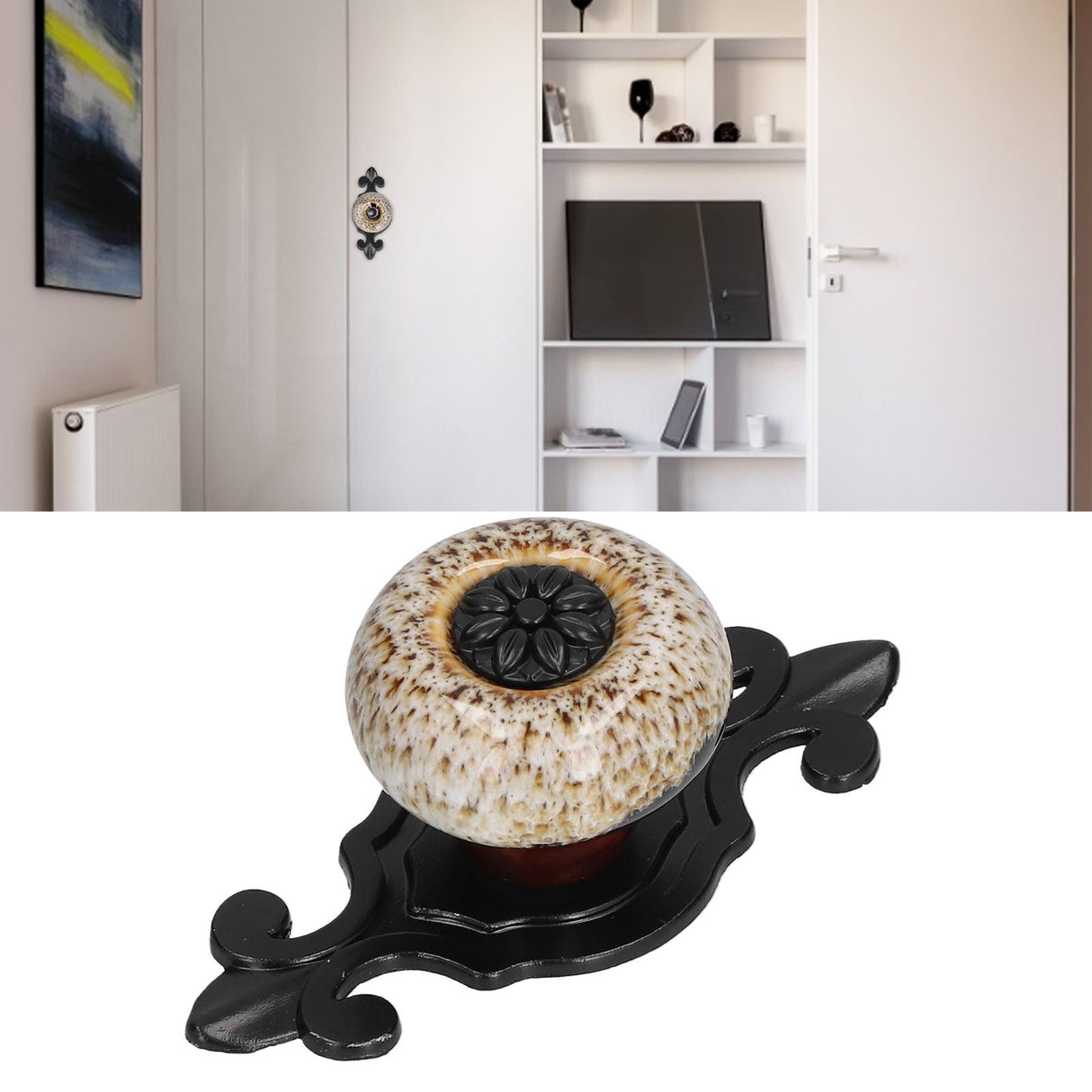 4 Sets Furniture Handle Zinc Alloy Cabinet Door Drawer Handle Exquisite Furniture AccessoriesWhite