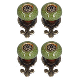 4 Sets Furniture Handle Zinc Alloy Cabinet Door Drawer Handle Exquisite Furniture AccessoriesGreen - Extra Image