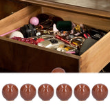 Cabinet Knobs No Fading Beautiful Exquisite DIY Zinc Alloy Modern Simple Drawer KnobsBrown - Extra Image