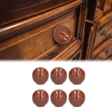Cabinet Knobs No Fading Beautiful Exquisite DIY Zinc Alloy Modern Simple Drawer KnobsBrown - Extra Image