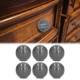 Cabinet Knobs No Fading Beautiful Exquisite DIY Zinc Alloy Modern Simple Drawer KnobsGrey - Extra Image