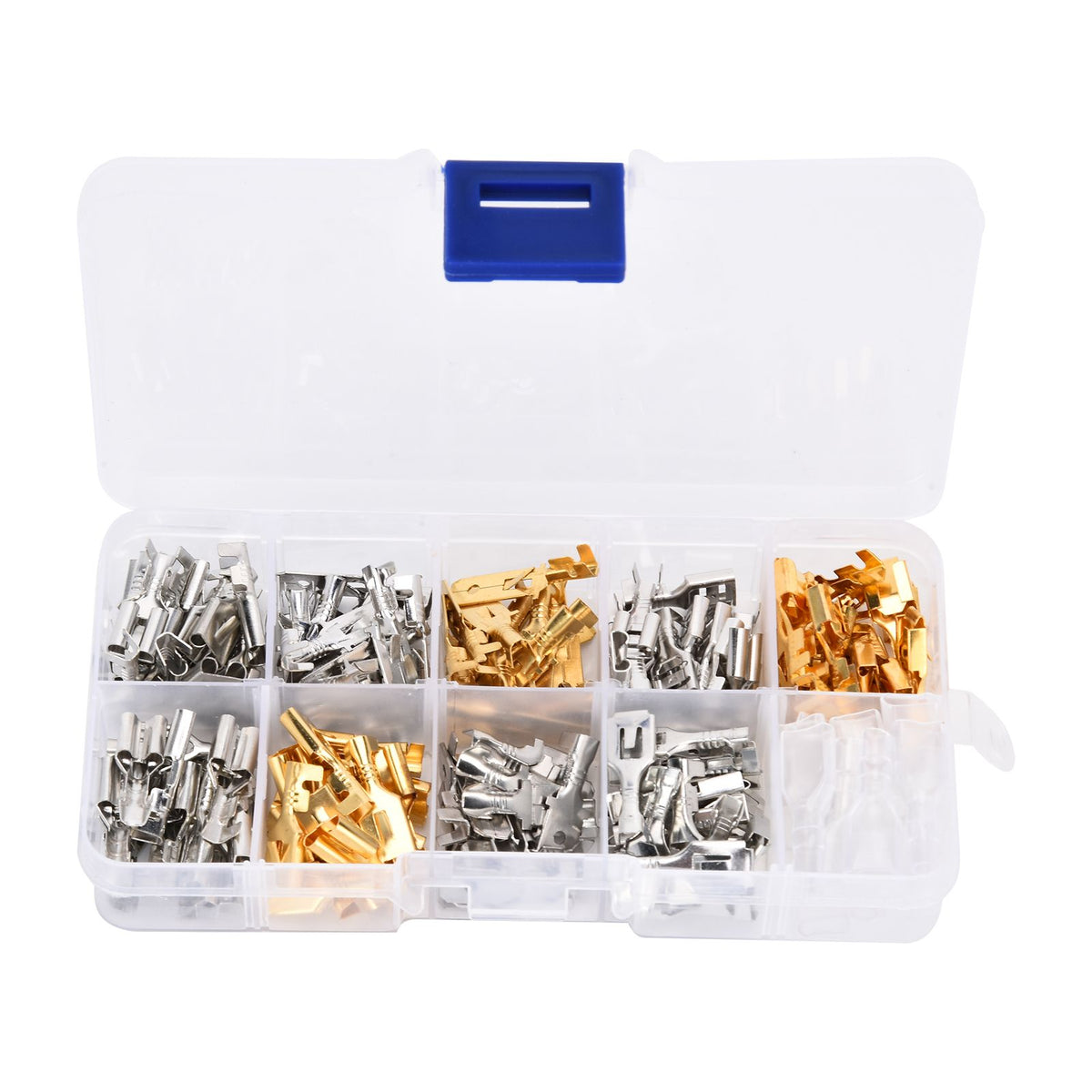 150Pcs Wire Terminals Brass Oxidation Resistance Corrosion Resistance High Conductivity Wire Crimp Terminal Block