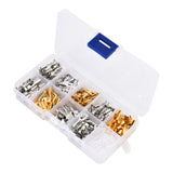150Pcs Wire Terminals Brass Oxidation Resistance Corrosion Resistance High Conductivity Wire Crimp Terminal Block - 45-Degree Angle