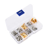 150Pcs Wire Terminals Brass Oxidation Resistance Corrosion Resistance High Conductivity Wire Crimp Terminal Block - Rear View