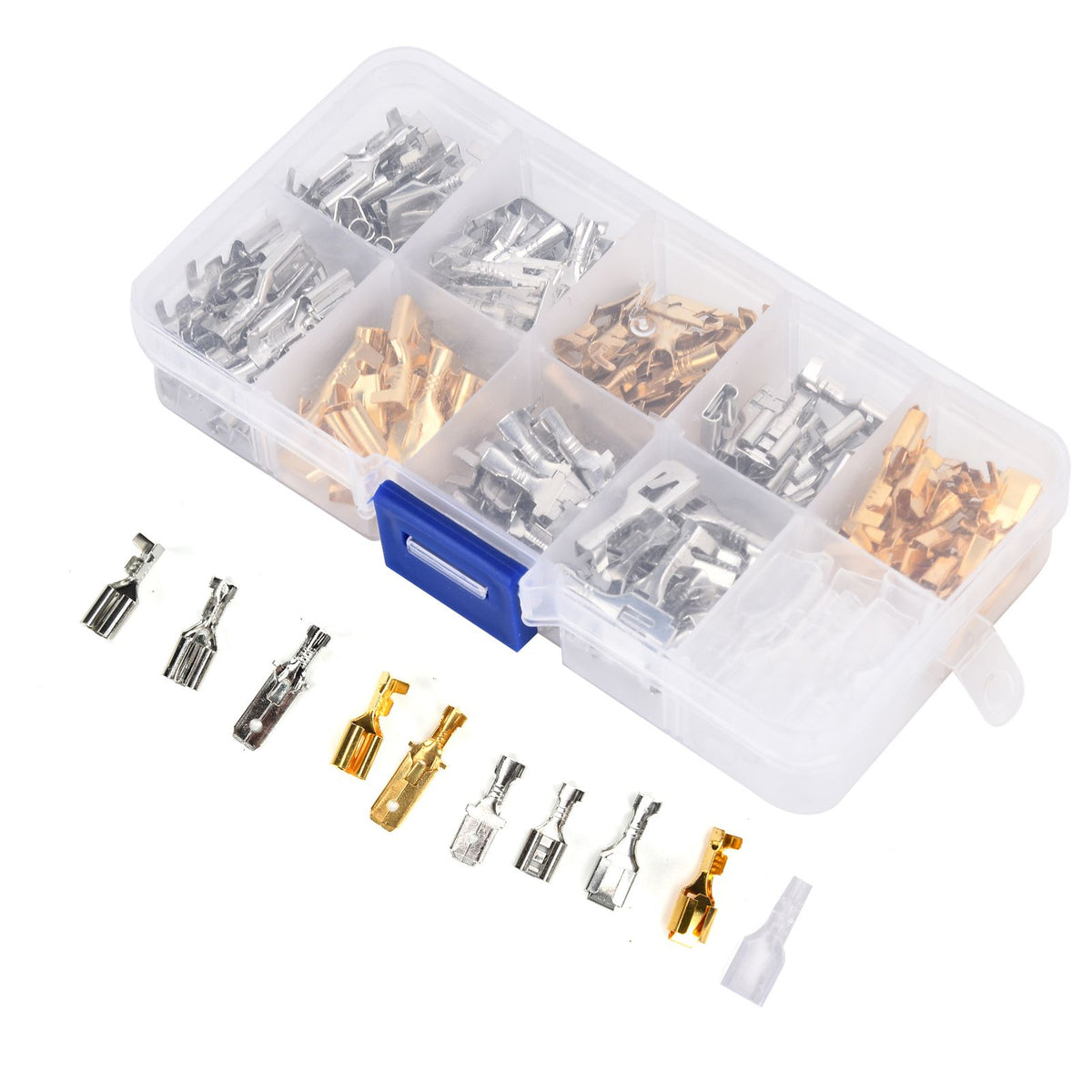 150Pcs Wire Terminals Brass Oxidation Resistance Corrosion Resistance High Conductivity Wire Crimp Terminal Block