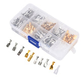 150Pcs Wire Terminals Brass Oxidation Resistance Corrosion Resistance High Conductivity Wire Crimp Terminal Block