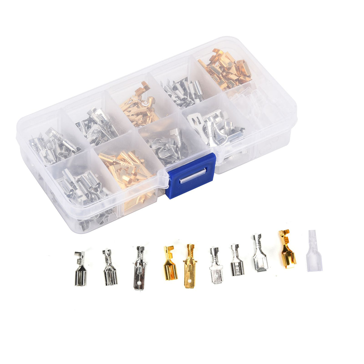 150Pcs Wire Terminals Brass Oxidation Resistance Corrosion Resistance High Conductivity Wire Crimp Terminal Block