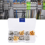 150Pcs Wire Terminals Brass Oxidation Resistance Corrosion Resistance High Conductivity Wire Crimp Terminal Block - Extra Image