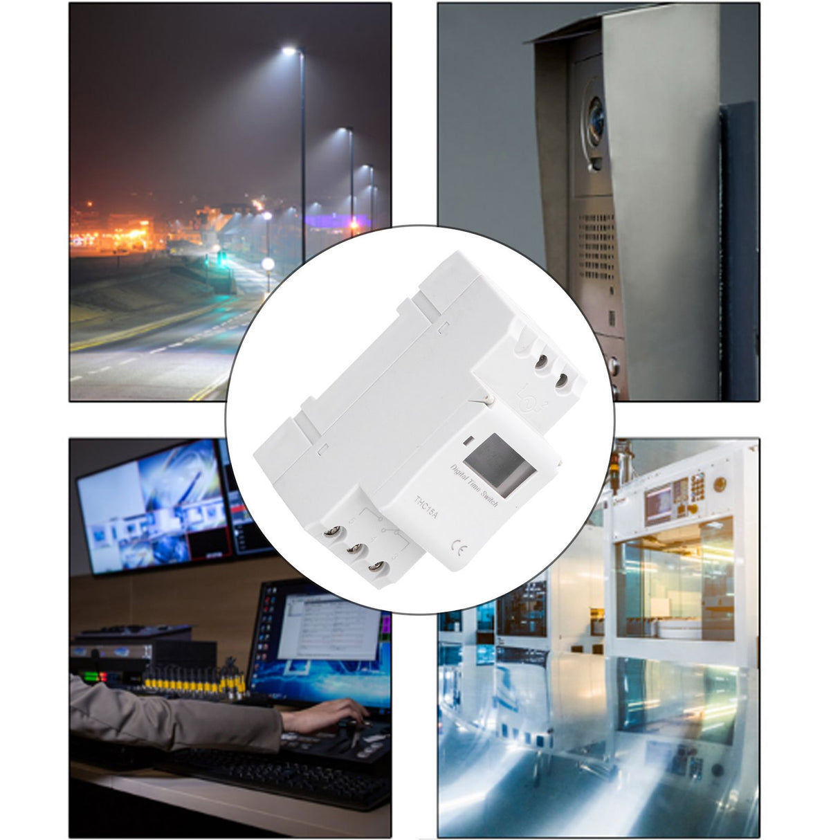 Digital Time Switch Real Time Display High Accuracy Anti Interference Programmable Timer Switch
