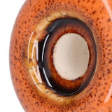 4 Set Cabinet Handle Retro Round Shaped Single Hole Door Knob for Home Bedroom Living RoomGreen Ancient Leopard Print Orange