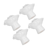 4 Set Rose Shaped Handle Modern Ceramic Cabinet Knob for Home Living Room BedroomWhite