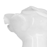 4 Set Rose Shaped Handle Modern Ceramic Cabinet Knob for Home Living Room BedroomWhite