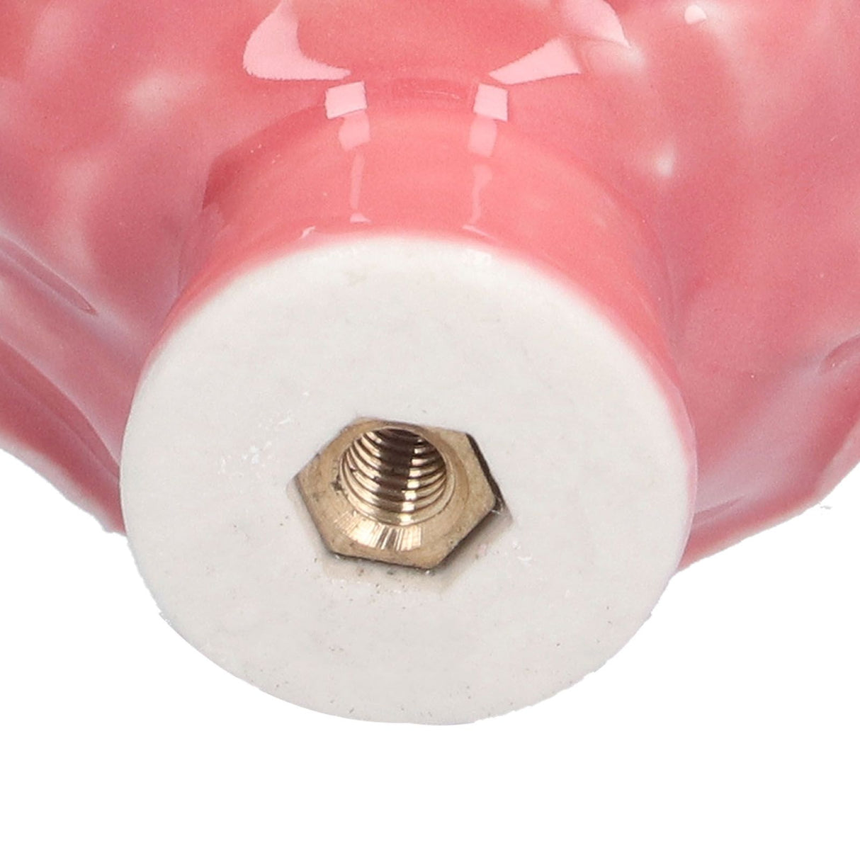 4 Set Rose Shaped Handle Modern Ceramic Cabinet Knob for Home Living Room BedroomPink