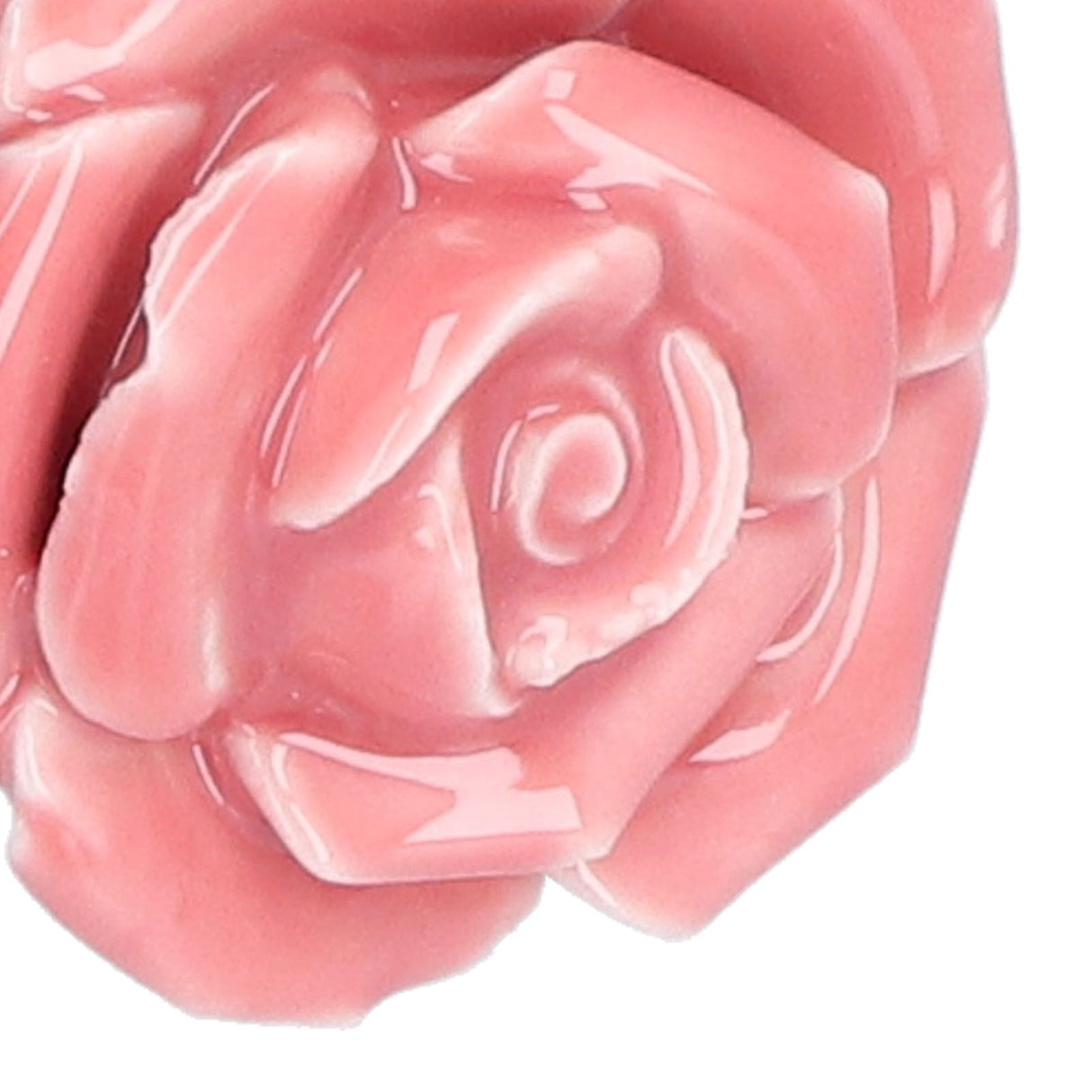 4 Set Rose Shaped Handle Modern Ceramic Cabinet Knob for Home Living Room BedroomPink