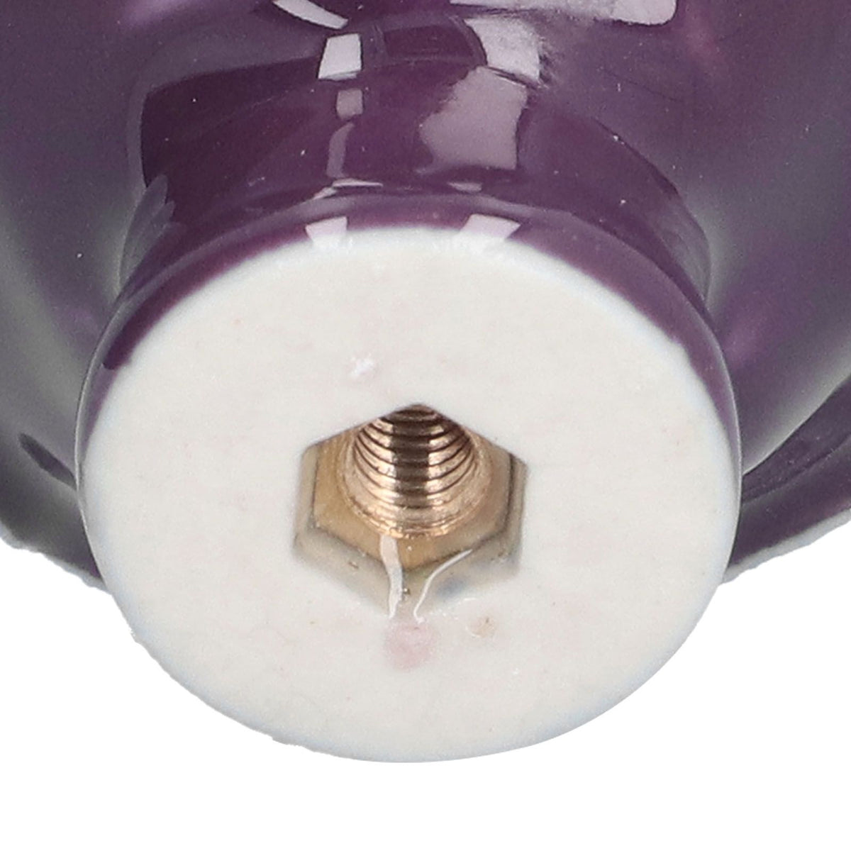 4 Set Rose Shaped Handle Modern Ceramic Cabinet Knob for Home Living Room BedroomPurple