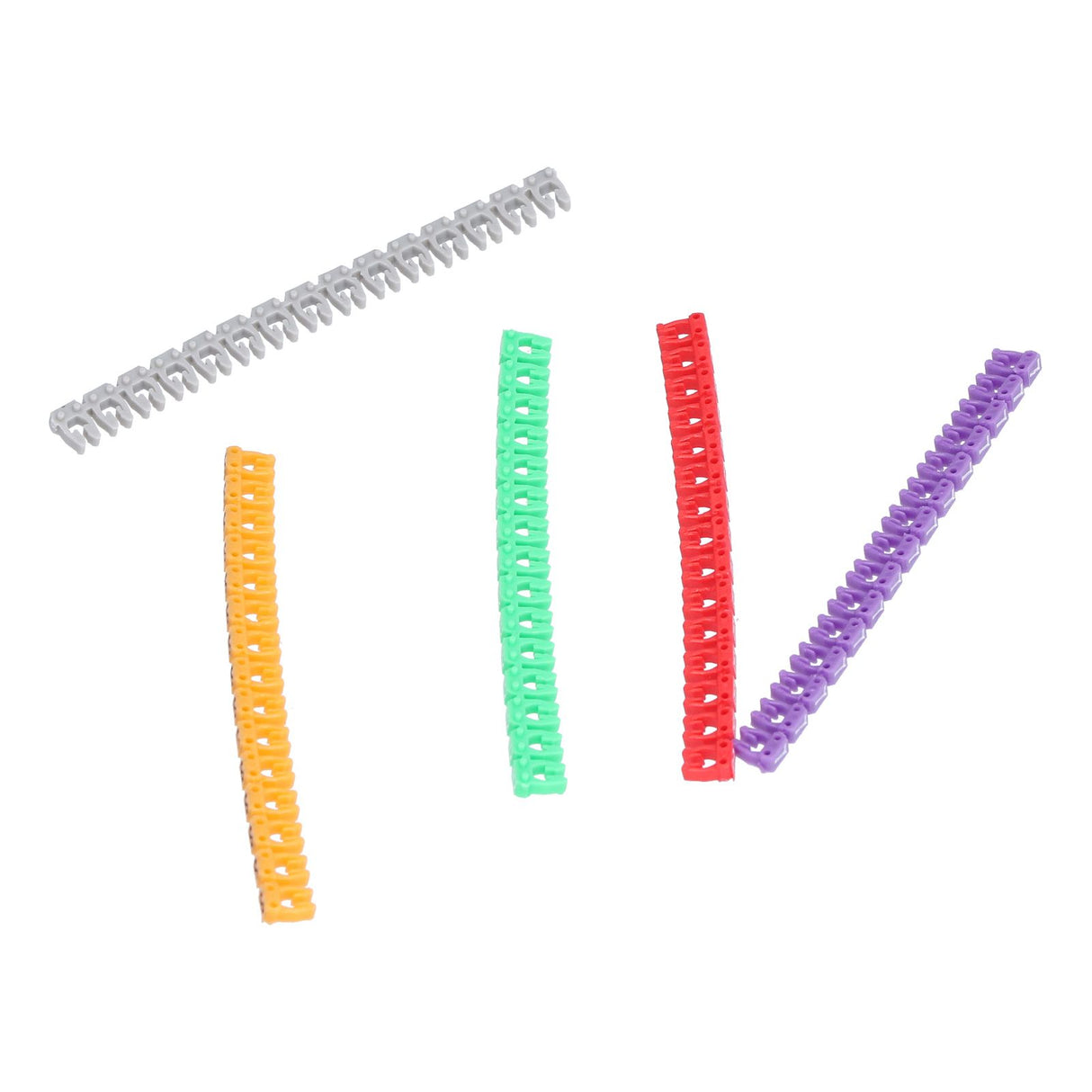Clip On Cable Marker Waterproof Cable Identification Tube Colorful 0‑9 Number Wire Label Tube Wire Marker