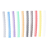 Clip On Cable Marker Waterproof Cable Identification Tube Colorful 0‑9 Number Wire Label Tube Wire Marker