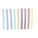 Clip On Cable Marker Waterproof Cable Identification Tube Colorful 0‑9 Number Wire Label Tube Wire Marker