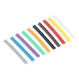 Clip On Cable Marker Waterproof Cable Identification Tube Colorful 0‑9 Number Wire Label Tube Wire Marker