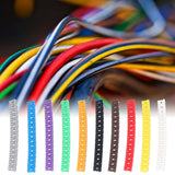 Clip On Cable Marker Waterproof Cable Identification Tube Colorful 0‑9 Number Wire Label Tube Wire Marker - Extra Image