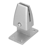 4pcs Desk Screen Baffle Clamp T Type Aluminum Alloy Silver Desktop Partition Bracket Holder for Office Classroom