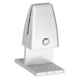 4pcs Desk Screen Baffle Clamp T Type Aluminum Alloy Silver Desktop Partition Bracket Holder for Office Classroom