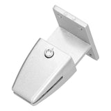 4pcs Desk Screen Baffle Clamp T Type Aluminum Alloy Silver Desktop Partition Bracket Holder for Office Classroom - Top-Down View