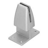 4pcs Desk Screen Baffle Clamp T Type Aluminum Alloy Silver Desktop Partition Bracket Holder for Office Classroom - 45-Degree Angle