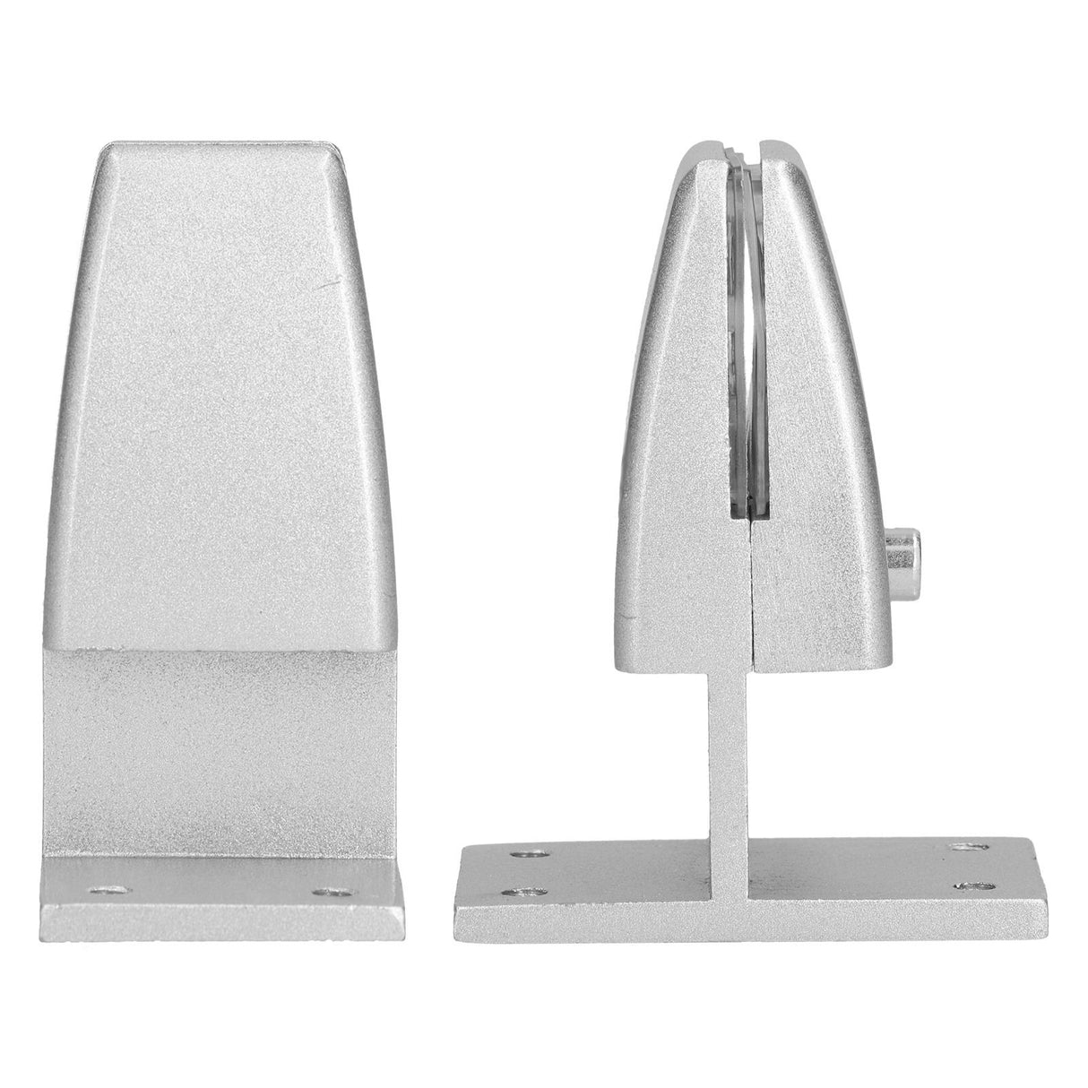 4pcs Desk Screen Baffle Clamp T Type Aluminum Alloy Silver Desktop Partition Bracket Holder for Office Classroom