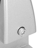 4pcs Desk Screen Baffle Clamp T Type Aluminum Alloy Silver Desktop Partition Bracket Holder for Office Classroom