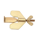 Portable Door Lock Home Security Locker Travel Lockdown Lock Anti Thief Easy to Install for Hotel and ApartmentGold - Front View