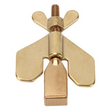 Portable Door Lock Home Security Locker Travel Lockdown Lock Anti Thief Easy to Install for Hotel and ApartmentGold - Close-Up Angle