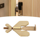 Portable Door Lock Home Security Locker Travel Lockdown Lock Anti Thief Easy to Install for Hotel and ApartmentGold