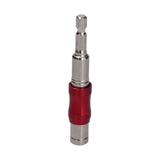 Hex Bit Tip Holder Chrome Vanadium Steel Self Locking Multi Angle Extension Rod for Electric Drill Screwdriver(Red Silver )
