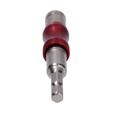 Hex Bit Tip Holder Chrome Vanadium Steel Self Locking Multi Angle Extension Rod for Electric Drill Screwdriver(Red Silver ) - Top-Down View