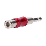 Hex Bit Tip Holder Chrome Vanadium Steel Self Locking Multi Angle Extension Rod for Electric Drill Screwdriver(Red Silver ) - Extra Image