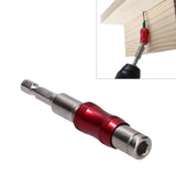 Hex Bit Tip Holder Chrome Vanadium Steel Self Locking Multi Angle Extension Rod for Electric Drill Screwdriver(Red Silver ) - Extra Image