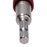 Hex Bit Tip Holder Chrome Vanadium Steel Self Locking Multi Angle Extension Rod for Electric Drill Screwdriver(Red Silver ) - Extra Image